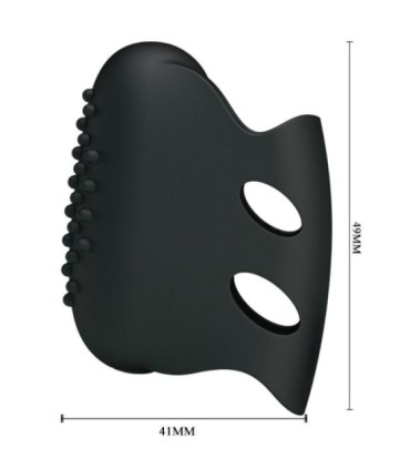 PRETTY LOVE - FLIRTATION DEDAL CON VIBRACIÓN STEWARD NEGRO