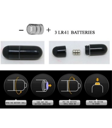 PRETTY LOVE - FLIRTATION DEDAL CON VIBRACIÓN STANFORD NEGRO