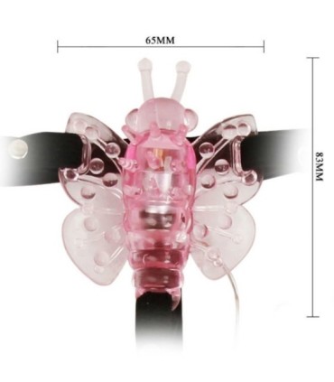 BAILE - ARNÉS CON MARIPOSA VIBRADORA MULTIVELOCIDAD