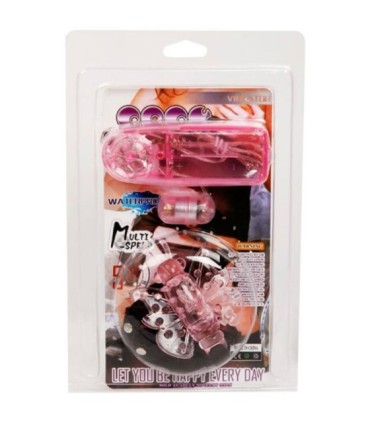 BAILE - ARNÉS CON MARIPOSA VIBRADORA MULTIVELOCIDAD