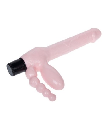 BAILE - ARNÉS SIN CUERDA TPR CON VIBRACIÓN Y ESTIMULACION ANAL 25.4 CM