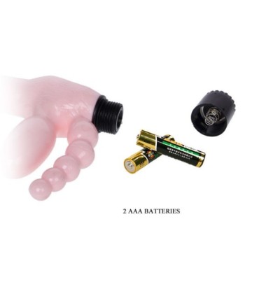 BAILE - ARNÉS SIN CUERDA TPR CON VIBRACIÓN Y ESTIMULACION ANAL 25.4 CM