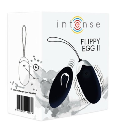 INTENSE - FLIPPY II HUEVO RECARGABLE REMOTO NEGRO
