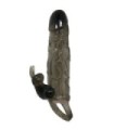 BAILE - BRAVE MAN FUNDA REALISTICA PENE CON RABBIT 16.5 CM NEGRO