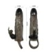 BAILE - BRAVE MAN FUNDA REALISTICA PENE CON RABBIT 16.5 CM NEGRO