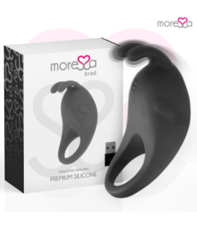 MORESSA - BRAD PREMIUM SILICONE RECARGABLE NEGRO