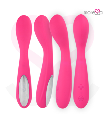 MORESSA - DRUSO MASAJEADOR DUO PUNTO G Y SUERO PELVICO PREMIUM SILICONE RECARGABLE