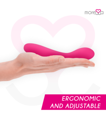 MORESSA - DRUSO MASAJEADOR DUO PUNTO G Y SUERO PELVICO PREMIUM SILICONE RECARGABLE