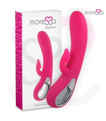 MORESSA - DUSTIN ONDAS ESTIMULADORAS CLITORIAL Y POTENTE VIBRACIÓN PREMIUM SILICONE RECARGABLE