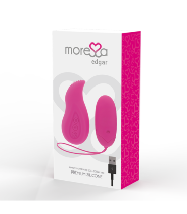 MORESSA - EDGAR SET DUO HUEVO REMOTO Y MANDO CON VIBRACIÓN INCORPORADA PREMIUM SILICONE CONTROL REMOTO