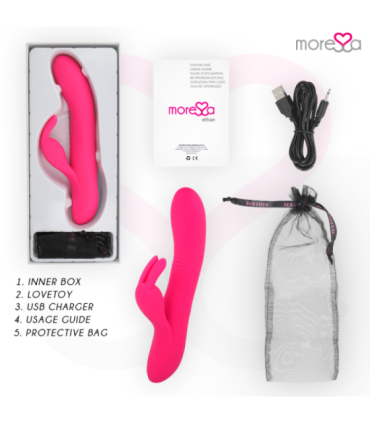 MORESSA - ETHAN EFECTO WAVE MAS POTENTE VIBRACIÓN PREMIUM SILICONE RECARGABLE