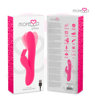 MORESSA - ETHAN EFECTO WAVE MAS POTENTE VIBRACIÓN PREMIUM SILICONE RECARGABLE