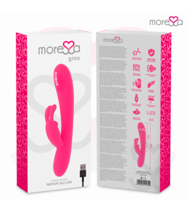 MORESSA - GINO TICKLING VAGINAL PREMIUM SILICONE RECARGABLE