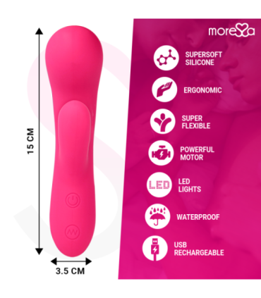 MORESSA - JERRY CLIP VIBRADOR PUNTO G Y CLITORIS PREMIUM SILICONE RECARGABLE