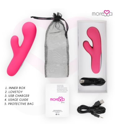 MORESSA - JERRY CLIP VIBRADOR PUNTO G Y CLITORIS PREMIUM SILICONE RECARGABLE