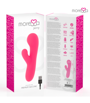 MORESSA - JERRY CLIP VIBRADOR PUNTO G Y CLITORIS PREMIUM SILICONE RECARGABLE