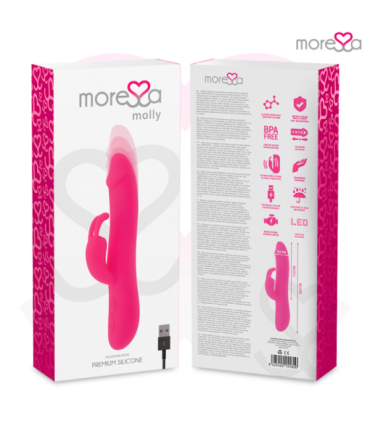 MORESSA - MOLLY IMPULSOR UP&DOWN Y POTENTE VIBRACIÓN PREMIUM SILICONE RECARGABLE