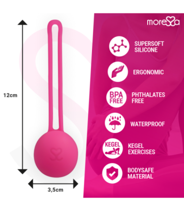 MORESSA - OSIAN ONE ENTRENAMIENTO SUELO PELVICO 51gr PREMIUM SILICONA ROSA