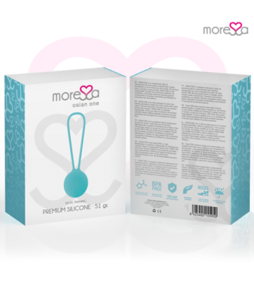 MORESSA - OSIAN ONE ENTRENAMIENTO SUELO PELVICO 51gr PREMIUM SILICONA TURQUESA