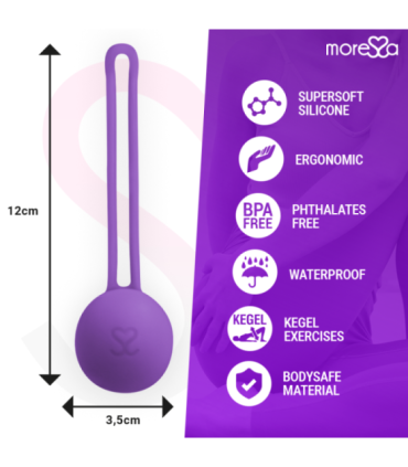 MORESSA - OSIAN ONE ENTRENAMIENTO SUELO PELVICO 51gr PREMIUM SILICONA LILA