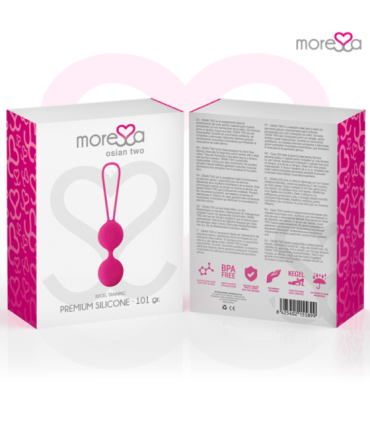 MORESSA - OSIAN TWO ENTRENAMIENTO SUELO PELVICO 101gr PREMIUM SILICONA ROSA