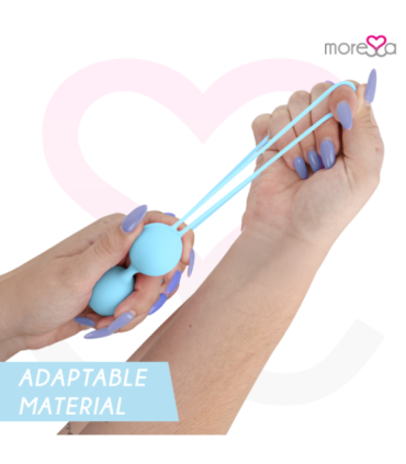 MORESSA - OSIAN TWO ENTRENAMIENTO SUELO PELVICO 101gr PREMIUM SILICONA TURQUESA