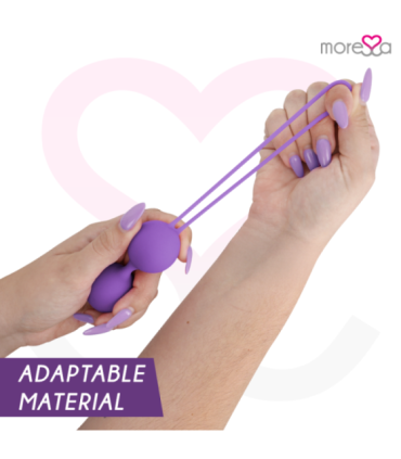 MORESSA - OSIAN TWO ENTRENAMIENTO SUELO PELVICO 101gr PREMIUM SILICONA LILA