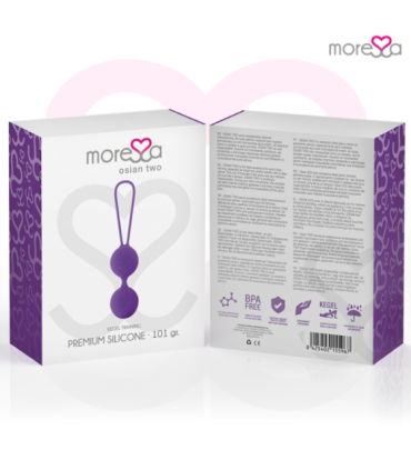 MORESSA - OSIAN TWO ENTRENAMIENTO SUELO PELVICO 101gr PREMIUM SILICONA LILA