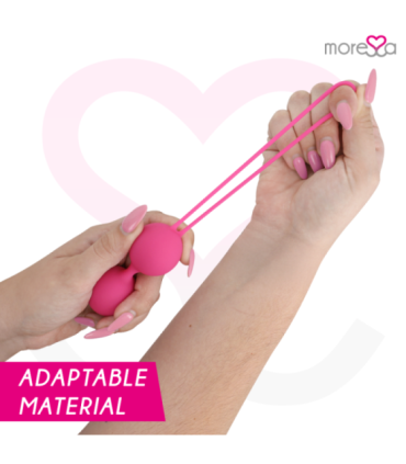 MORESSA - OSIAN THREE ENTRENAMIENTO SUELO PELVICO 85 gr PREMIUM SILICONA ROSA