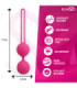 MORESSA - OSIAN THREE ENTRENAMIENTO SUELO PELVICO 85 gr PREMIUM SILICONA ROSA