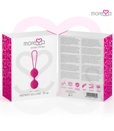 MORESSA - OSIAN THREE ENTRENAMIENTO SUELO PELVICO 85 gr PREMIUM SILICONA ROSA