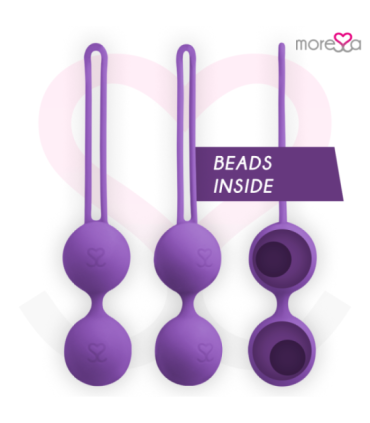 MORESSA - OSIAN THREE ENTRENAMIENTO SUELO PELVICO 85 gr PREMIUM SILICONA LILA