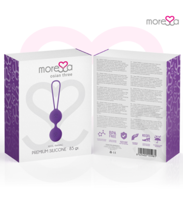 MORESSA - OSIAN THREE ENTRENAMIENTO SUELO PELVICO 85 gr PREMIUM SILICONA LILA