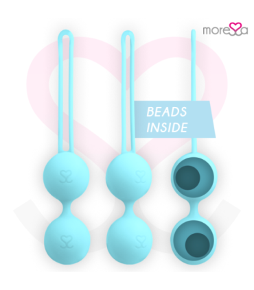 MORESSA - OSIAN THREE ENTRENAMIENTO SUELO PELVICO 85 gr PREMIUM SILICONA TURQUESA