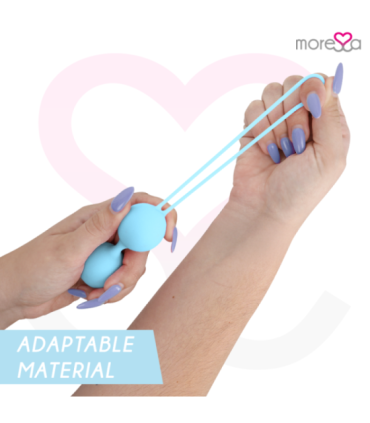 MORESSA - OSIAN THREE ENTRENAMIENTO SUELO PELVICO 85 gr PREMIUM SILICONA TURQUESA