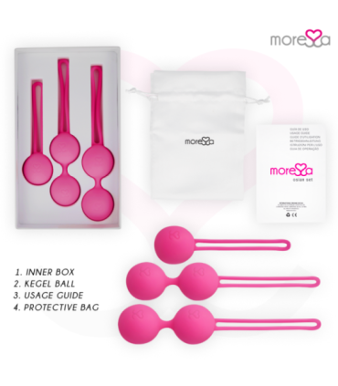 MORESSA - OSIAN SET PREMIUM SILICONA ROSA (Osian One - 51 g | Osian Two - 101 g | Osian Three 85 g)