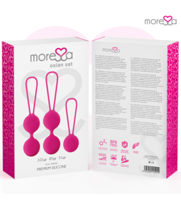 MORESSA - OSIAN SET PREMIUM SILICONA ROSA (Osian One - 51 g | Osian Two - 101 g | Osian Three 85 g)