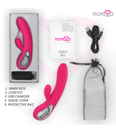 MORESSA - TROY MASAJEADOR PUNTO G Y CLITORIS PREMIUM SILICONE RECARGABLE