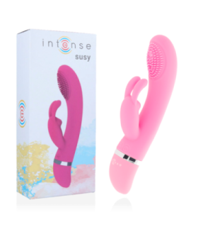 INTENSE - SUSY VIBRADOR OSCILANTE SILICON RABBIT ROSA