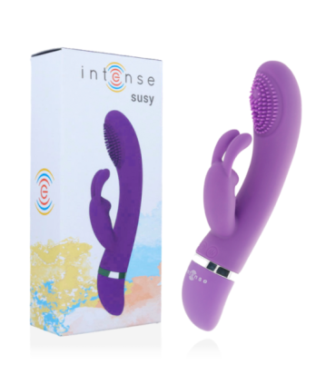 INTENSE - SUSY VIBRADOR OSCILANTE SILICONA RABBIT LILA