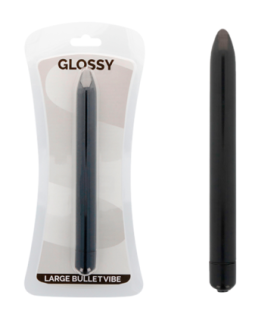 GLOSSY - SLIM VIBRADOR NEGRO