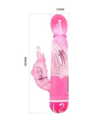 BAILE - VIBRADOR MULTIVELOCIDAD CON ESTIMULADOR ROSA