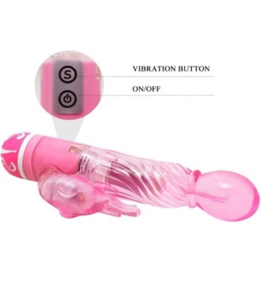 BAILE - VIBRADOR MULTIVELOCIDAD CON ESTIMULADOR ROSA