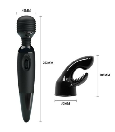 BAILE - SENSUAL MASAJEADOR CON CABEZAL INTERCAMBIABLE