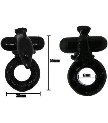 BAILE - SWEET RING ANILLO CON ESTIMULADOR CLITORIS DELFIN