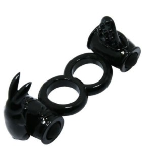 BAILE - SWEET RING ANILLO DOBLE CON RABBIT DOBLE