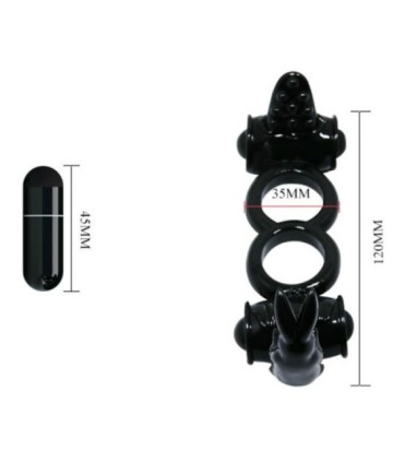 BAILE - SWEET RING ANILLO DOBLE CON RABBIT DOBLE