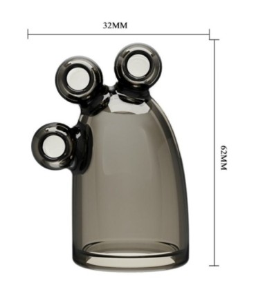 BAILE - FUNDA VIBRADORA VIBRATING CRYSTAL CAP II