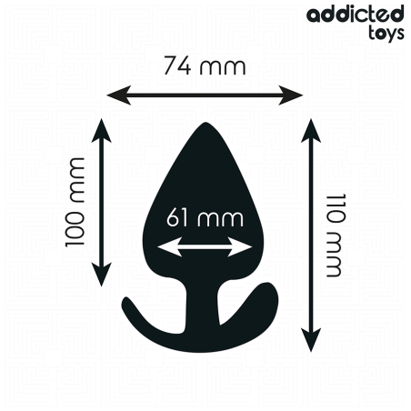ADDICTED TOYS - PLUG ANAL SILICONA TALLA XXL 11 CM