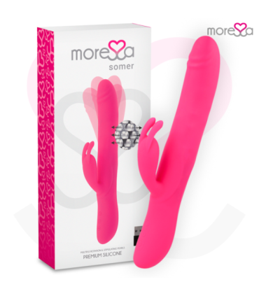MORESSA - SOMER ROTADOR PERLADO Y POTENTE VIBRACIÓN SILICONA PREMIUM